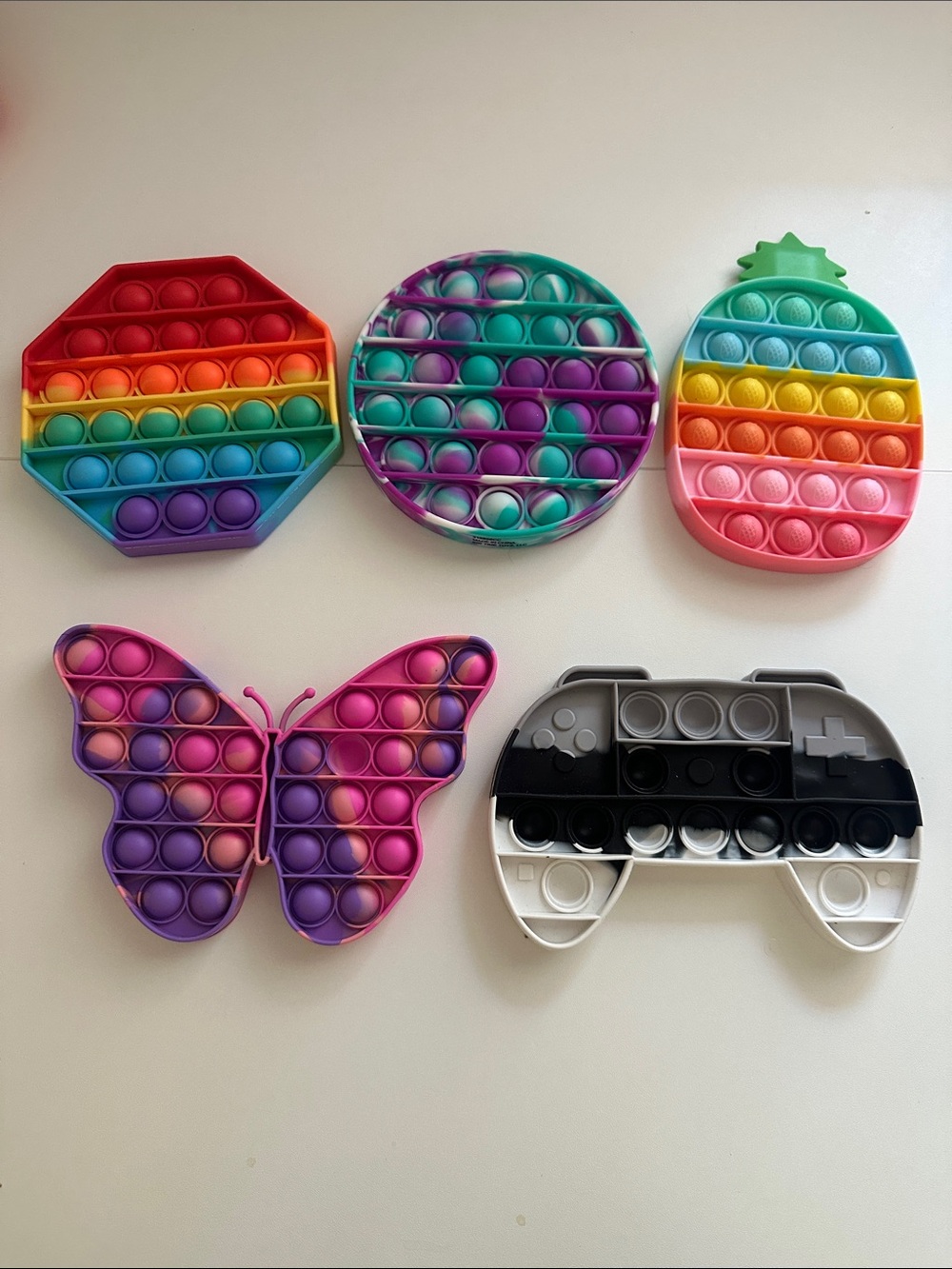 Set of 5 assorted fidgets